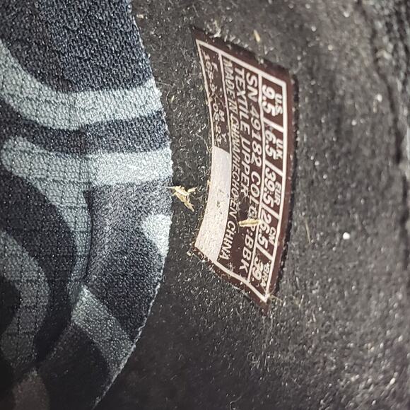 Skechers Reggae Loafers Womens 9.5 Black Slipon Scalloped Knit Casual Streetwear - Picture 9 of 10